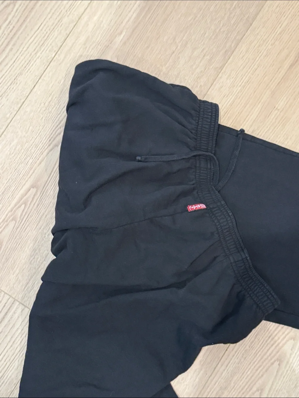 low rise women’s black Lace-Up sweatPants